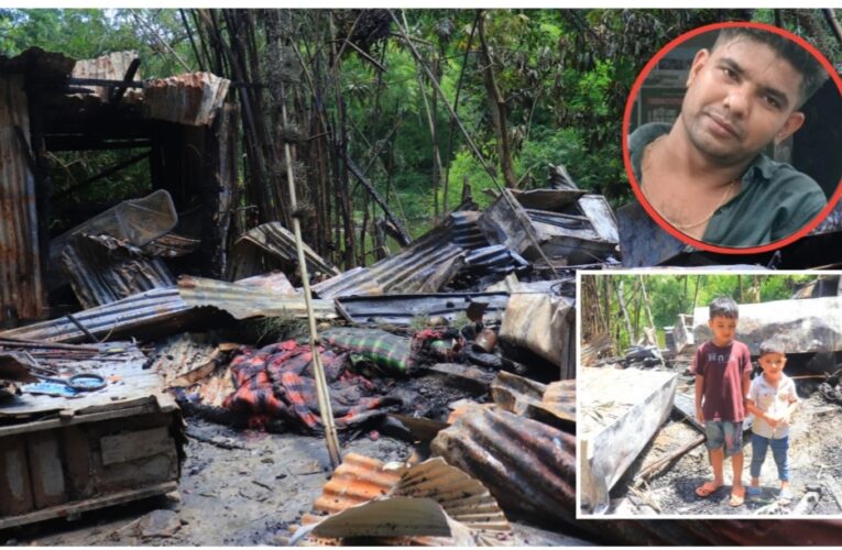 শাহরাস্তিতে মাদকাসক্ত ছেলের বিরুদ্ধে বৃদ্ধ বাবার ঘরে আগুন দেওয়ার অভিযোগ”দুই সন্তান নিয়ে দিশেহারা স্ত্রী